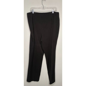 Chicos Women's Black Dress Pants Size 2.5 Short Pull-On Stretch Trousers Career